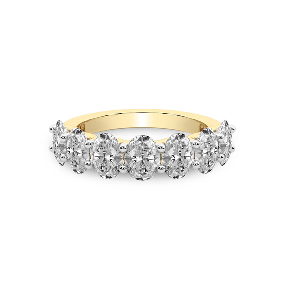 14ct Yellow Gold Yolanda Oval Lab Diamond Anniversary Band (1 Ct. Tw.) front image