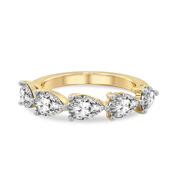 14kt Yellow Gold Penelope Pear Lab Diamond Anniversary Band (1/2 Ct. Tw.) front image