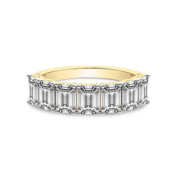 10ct Yellow Gold Marcela Emerald Lab Diamond Anniversary Band (1 Ct. Tw.) front image