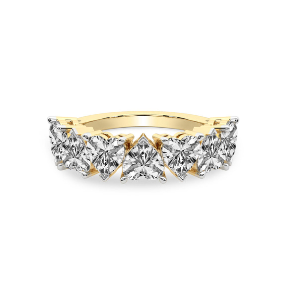 14kt Yellow Gold Rafaela Heart Lab Diamond Anniversary Band (1 Ct. Tw.) front image