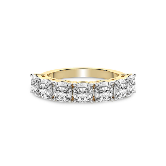 14kt Yellow Gold Belen Cushion Lab Diamond Anniversary Band (1 Ct. Tw.) front image