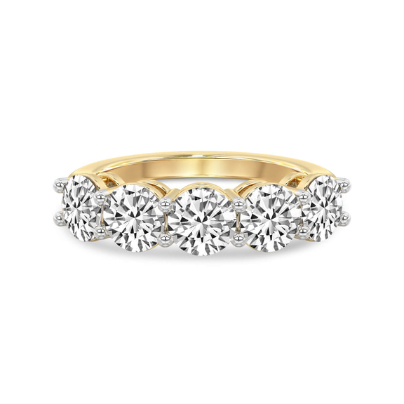 14kt Yellow Gold Elowyn Round Lab Diamond Anniversary Band (1/2 Ct. Tw.) front image