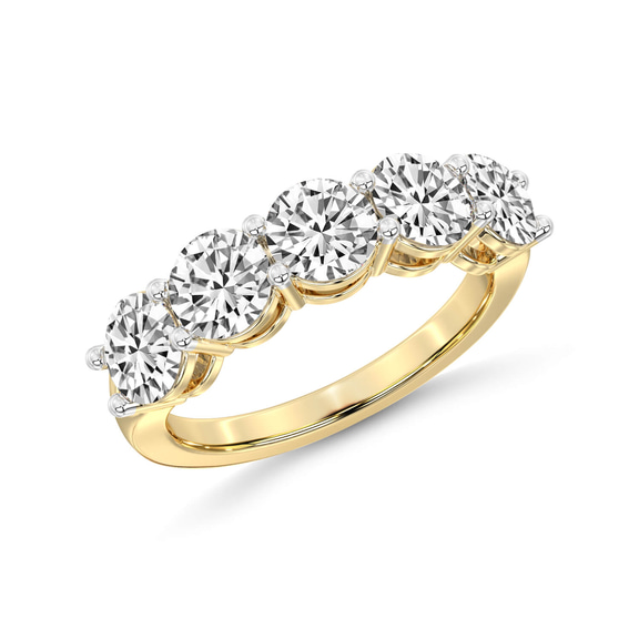 14kt Yellow Gold Elowyn Round Lab Diamond Anniversary Band (1/2 Ct. Tw.) right