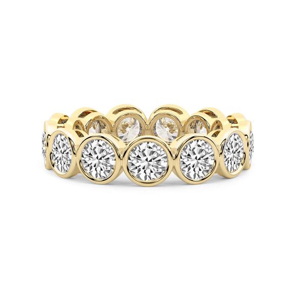 10kt Yellow Gold Dream Round Bezel Lab Diamond Eternity Ring (1 Ct. Tw.) front image