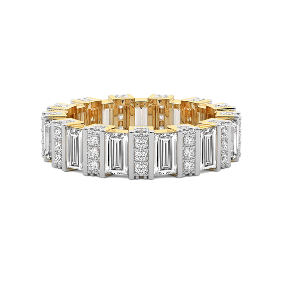 14kt Yellow Gold Jordan Baguette Lab Diamond Eternity Ring (6 Ct. Tw.) front image