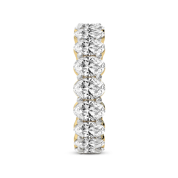10kt Yellow Gold Camila Oval Lab Diamond Eternity Ring (2 Ct. Tw.) standing product image one