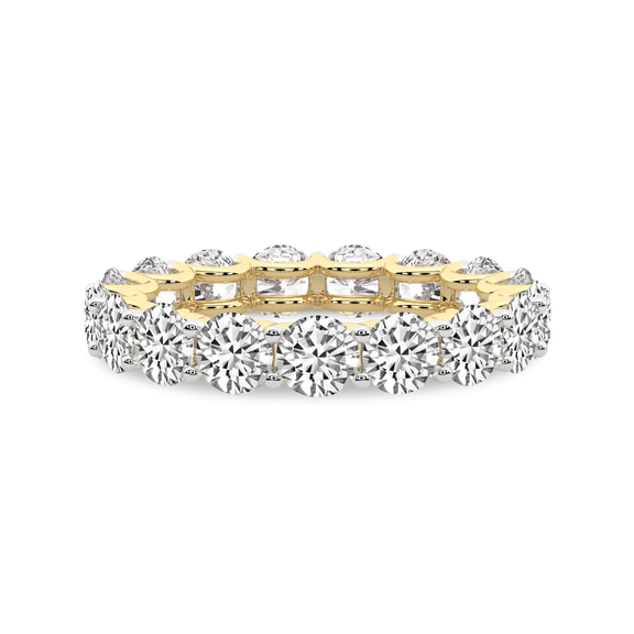 10kt Yellow Gold Neveah Round Lab Diamond Eternity Ring (8 Ct. Tw.) front image