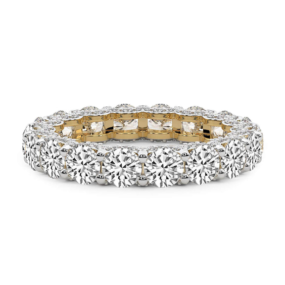 10kt Yellow Gold Reona Round Lab Diamond Eternity Ring (2 Ct. Tw.) front image