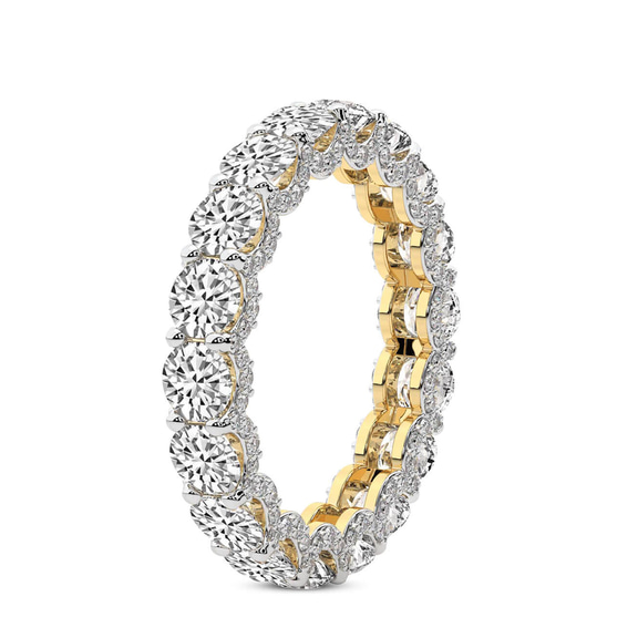 10kt Yellow Gold Reona Round Lab Diamond Eternity Ring (2 Ct. Tw.) standing product image one