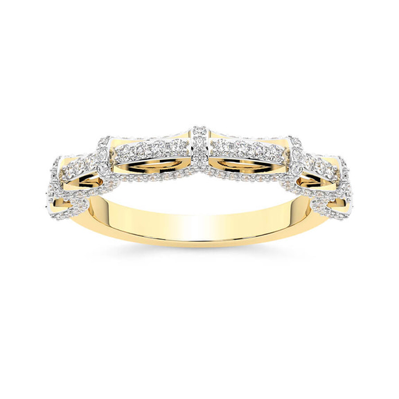 14kt Yellow Gold lise Wedding Band (1/2 Ct. Tw.) front image