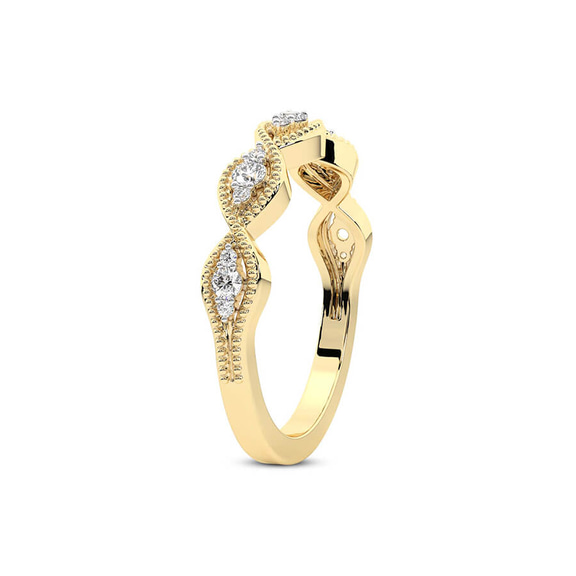 14kt Yellow Gold Floriane Wedding Band (1/4 Ct. Tw.) left