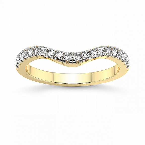 10kt Yellow Gold Ari Wedding Band (1/4 Ct. Tw.) front image