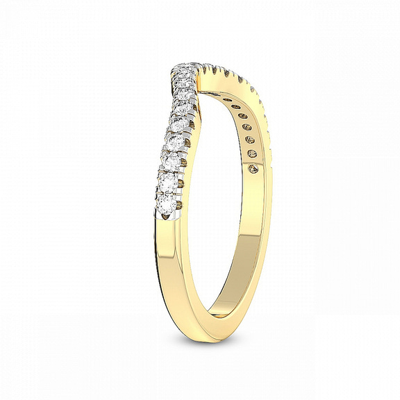 10kt Yellow Gold Ari Wedding Band (1/4 Ct. Tw.) left