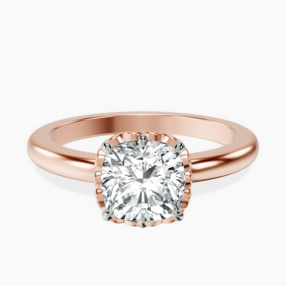 18ct Rose Gold Malissa Solitaire Lab Diamond Ring front image