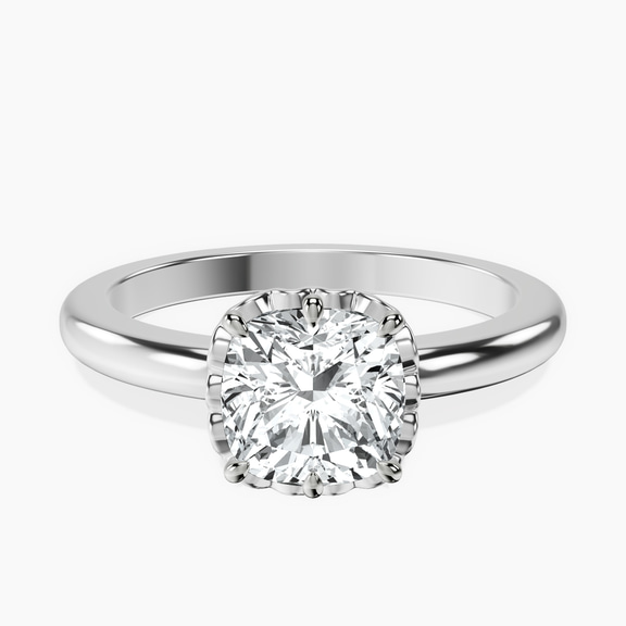 Platinum Malissa Solitaire Lab Diamond Ring front image
