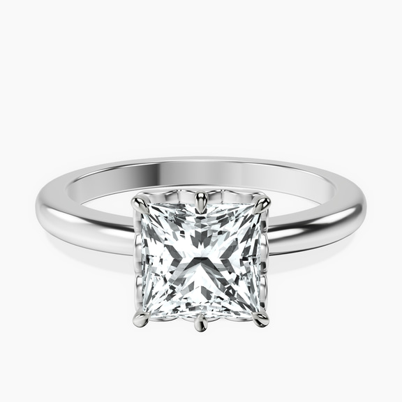 Platinum Malissa Solitaire Lab Diamond Ring front image