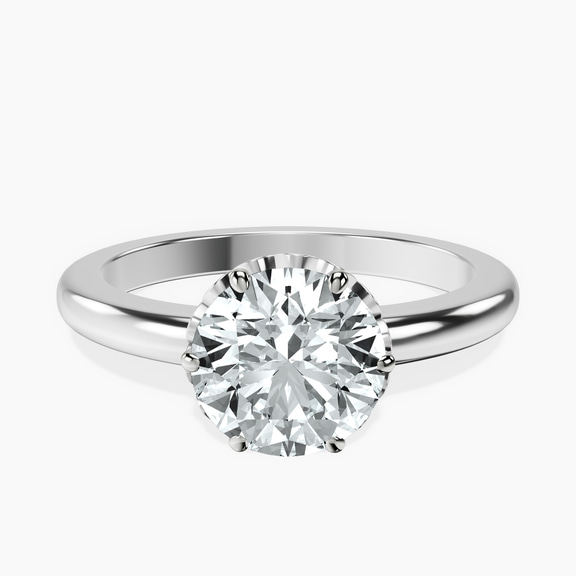 Platinum Malissa Solitaire Lab Diamond Ring front image