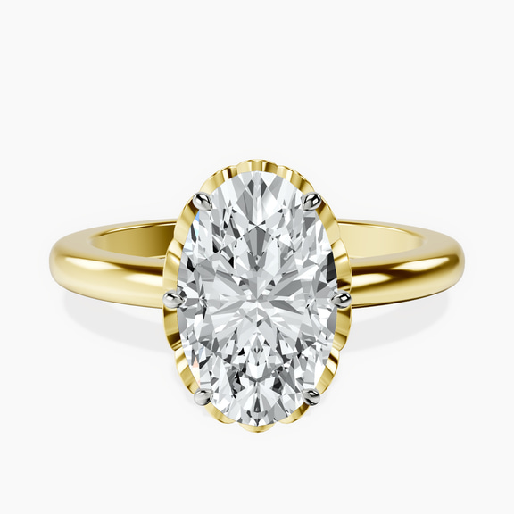 14ct Yellow Gold Malissa Solitaire Lab Diamond Ring front image