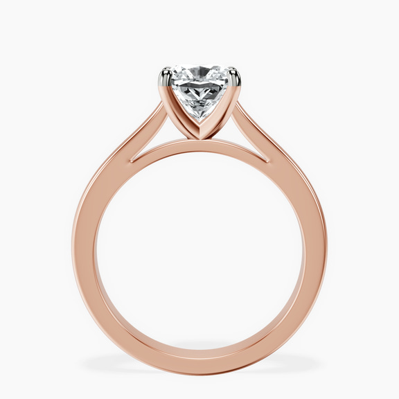 10kt Rose Gold Nina Dobrev Solitaire 2mm Lab Diamond Ring side right image one