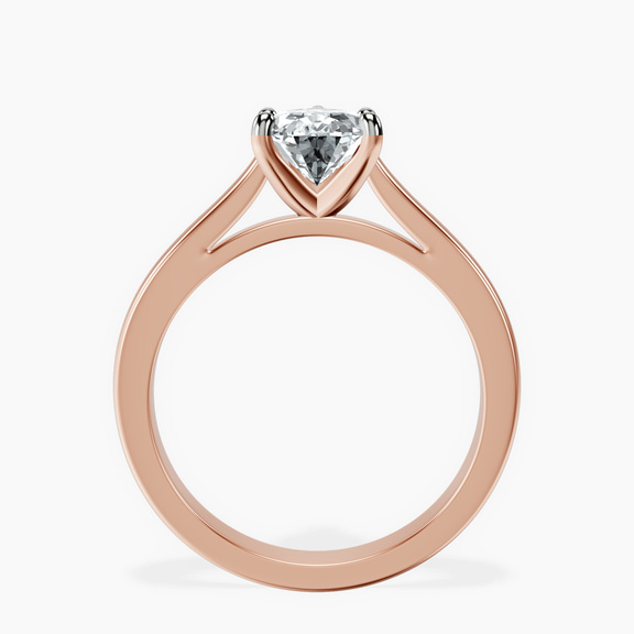14kt Rose Gold Nina Dobrev Solitaire 2mm Lab Diamond Ring side right image one