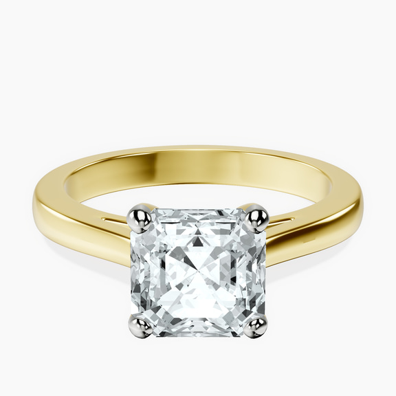 10kt Yellow Gold Nina Dobrev Solitaire 2mm Lab Diamond Ring front image