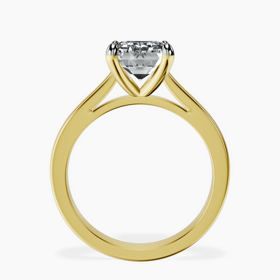18kt Yellow Gold Nina Dobrev Solitaire 2mm Lab Diamond Ring side right image one
