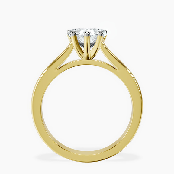 10kt Yellow Gold Nina Dobrev Solitaire 2mm Lab Diamond Ring side right image one