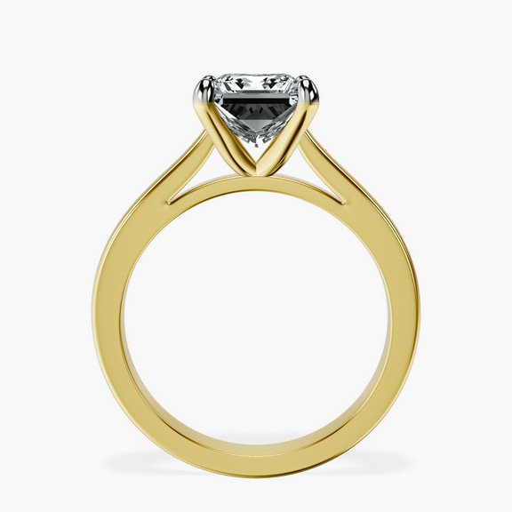 10kt Yellow Gold Nina Dobrev Solitaire 2mm Lab Diamond Ring side right image one