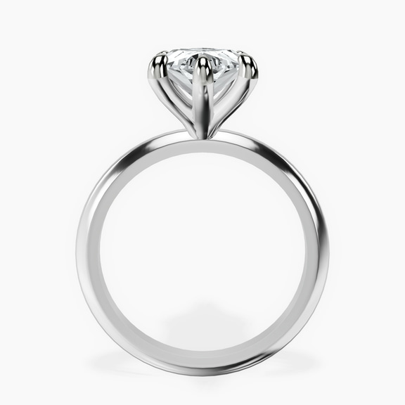 Platinum Alora Six Prong Solitaire Lab Diamond Ring side right image one
