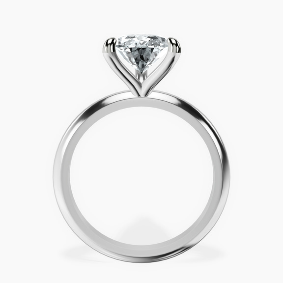 14kt White Gold Alora Six Prong Solitaire Lab Diamond Ring side right image one
