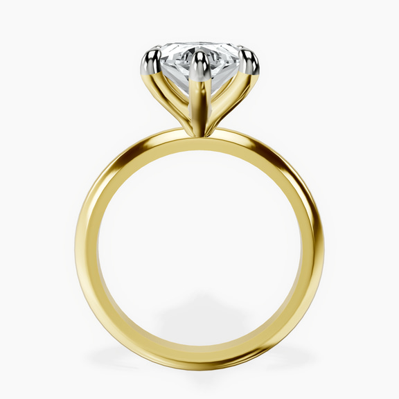 10kt Yellow Gold Alora Six Prong Solitaire Lab Diamond Ring side right image one