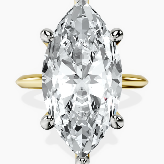 10kt Yellow Gold Alora Six Prong Solitaire Lab Diamond Ring front image