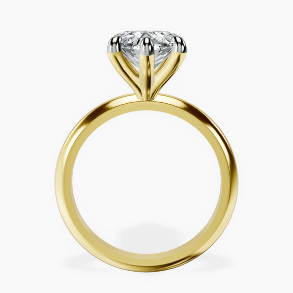18kt Yellow Gold Alora Six Prong Solitaire Lab Diamond Ring side right image one