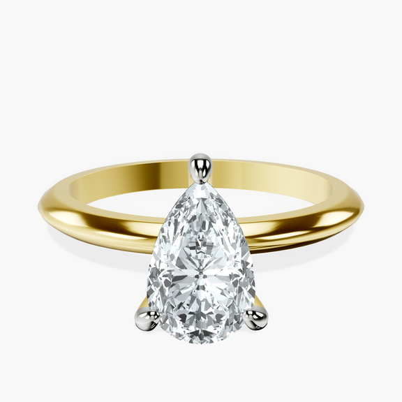 14kt Yellow Gold Alora Six Prong Solitaire Lab Diamond Ring front image