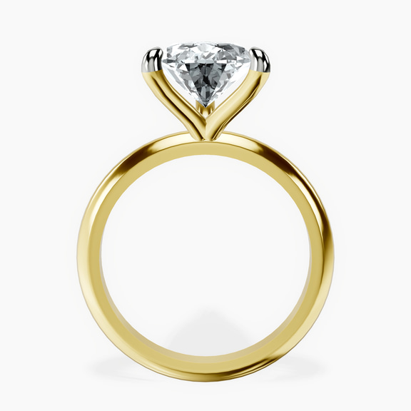 10kt Yellow Gold Alora Six Prong Solitaire Lab Diamond Ring side right image one