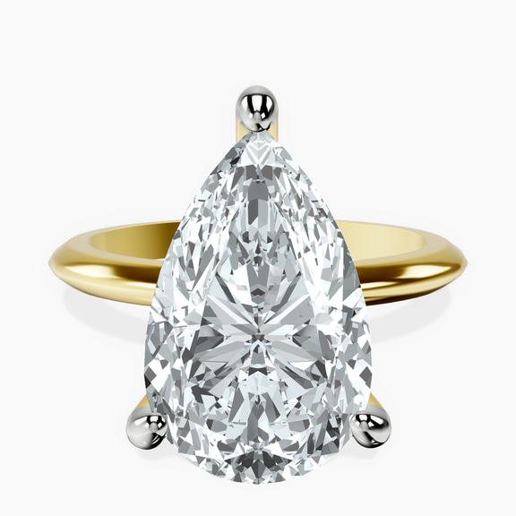 14kt Yellow Gold Alora Six Prong Solitaire Lab Diamond Ring front image