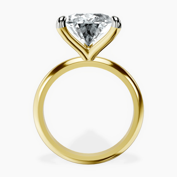10kt Yellow Gold Alora Six Prong Solitaire Lab Diamond Ring side right image one