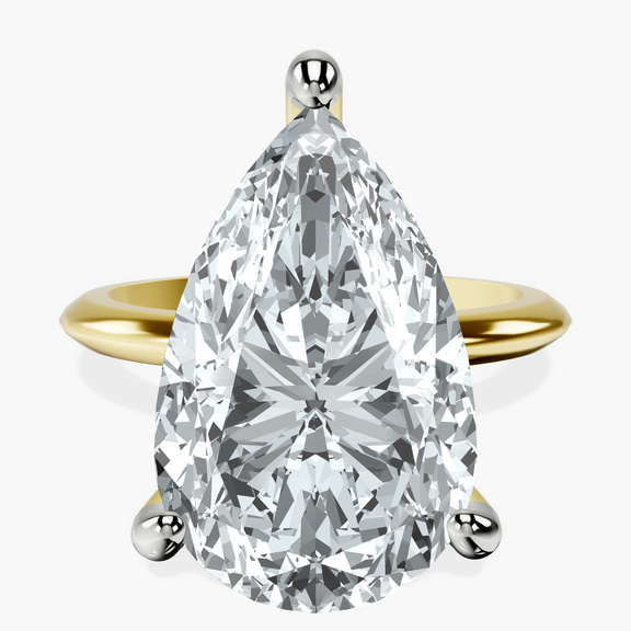 10kt Yellow Gold Alora Six Prong Solitaire Lab Diamond Ring front image