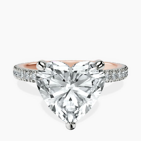 18kt Rose Gold Claire Full Eternity Lab Diamond Ring front image