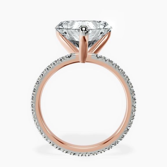 14kt Rose Gold Claire Full Eternity Lab Diamond Ring side right image one