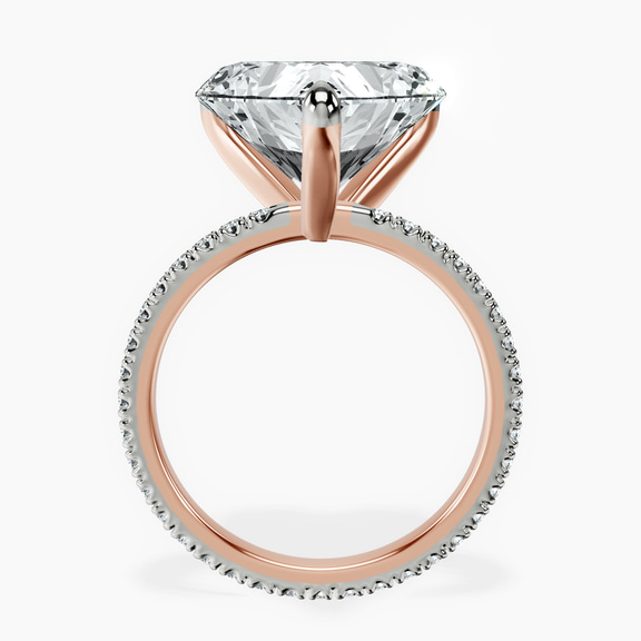 14kt Rose Gold Claire Full Eternity Lab Diamond Ring side right image one