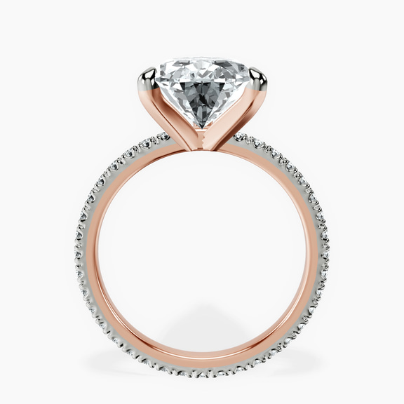 14kt Rose Gold Claire Full Eternity Lab Diamond Ring side right image one