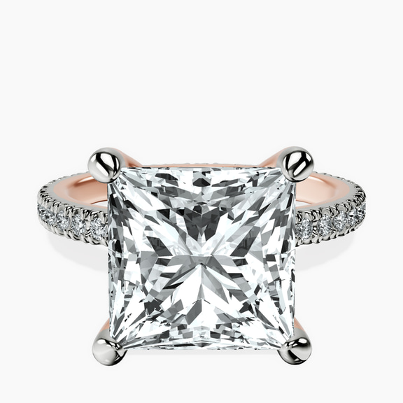 14kt Rose Gold Claire Full Eternity Lab Diamond Ring front image