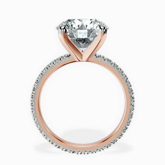 14kt Rose Gold Claire Full Eternity Lab Diamond Ring side right image one