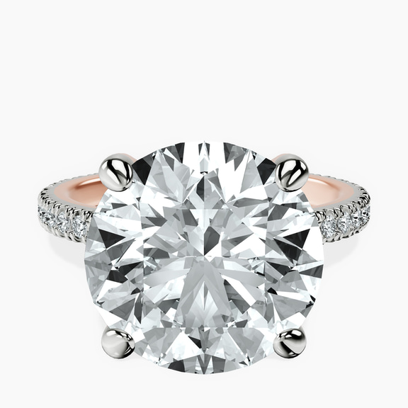 10kt Rose Gold Claire Full Eternity Lab Diamond Ring front image