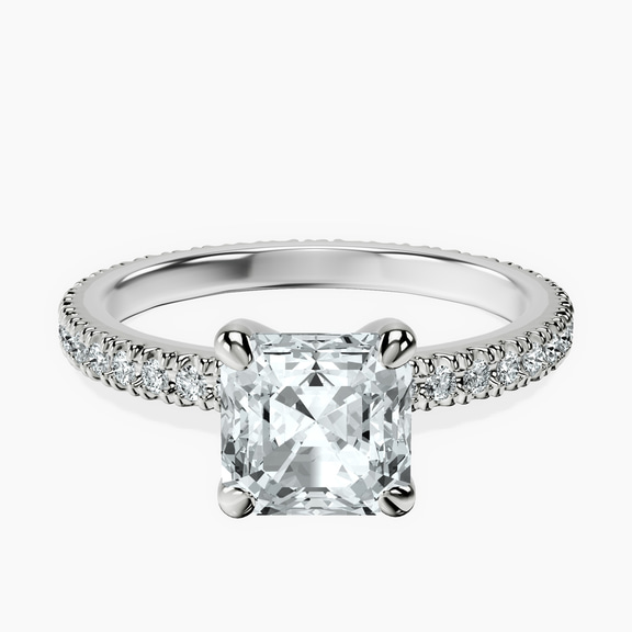 18ct White Gold Claire Full Eternity Lab Diamond Ring front image