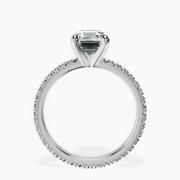 18ct White Gold Claire Full Eternity Lab Diamond Ring side right image one