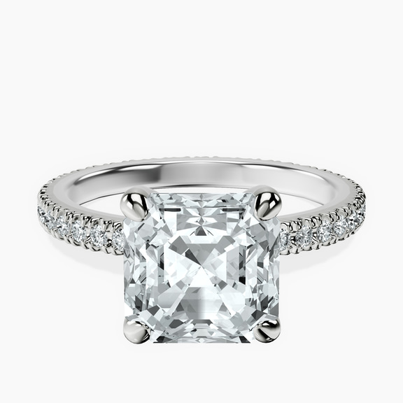 18kt White Gold Claire Full Eternity Lab Diamond Ring front image