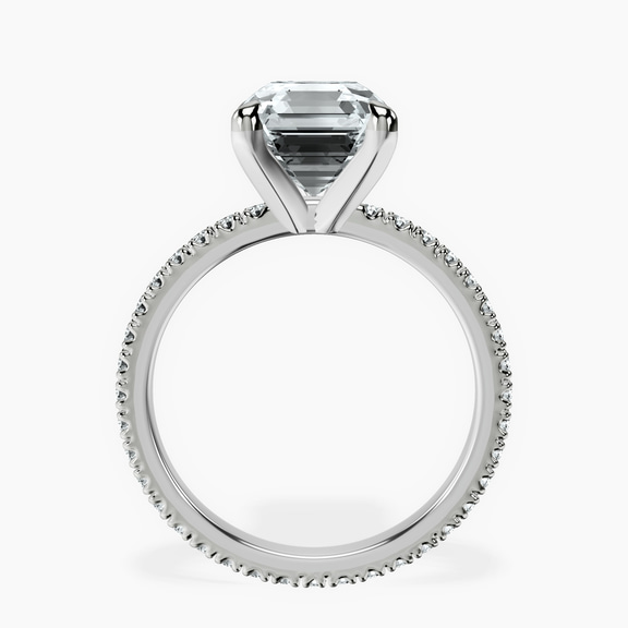 18kt White Gold Claire Full Eternity Lab Diamond Ring side right image one
