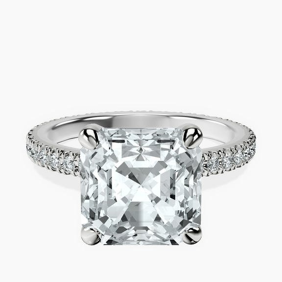 18kt White Gold Claire Full Eternity Lab Diamond Ring front image